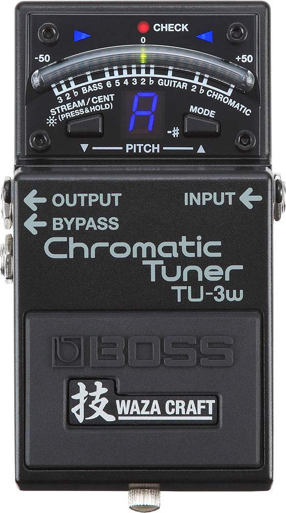 BOSS Chromatic Tuner KORG Pitchclip 2 Marks Original Cross Set - TU-3w (J) + PC-2 +