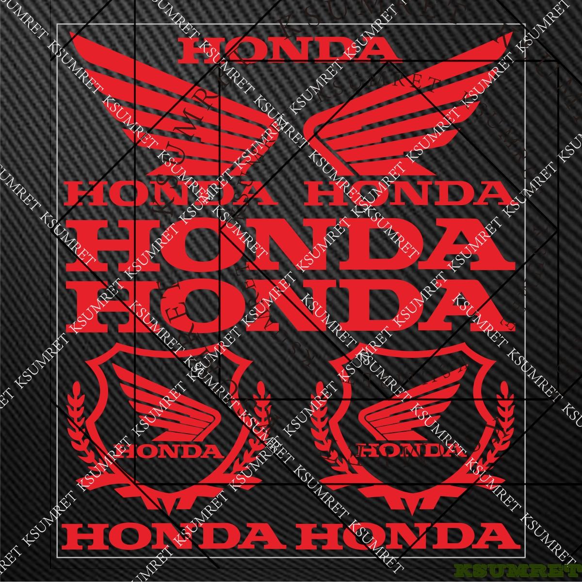 AAADH1 For Honda Stickers Motorcycle Sticker Decal Skateboard Helmet Fuel Tank Tail Box Decals