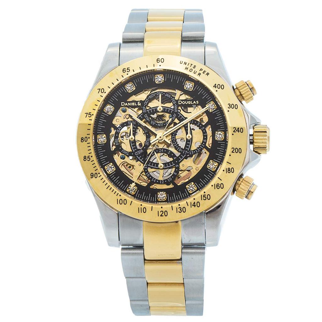 DANIEL & DOUGLAS Herren Automatikuhr DD8802 (DD8802-GPBK4)