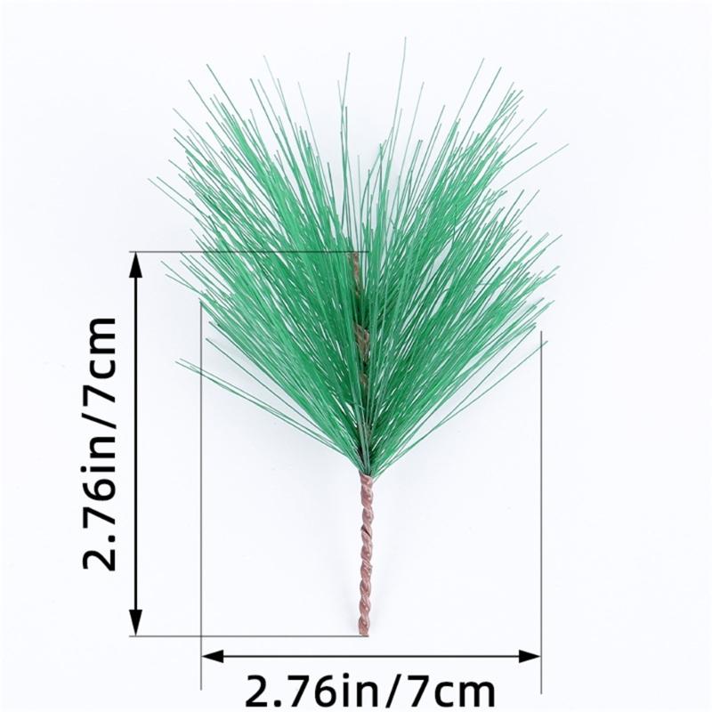 20 Stück Künstliche Kiefern Nadel Kiefern Zweig Spray Fake Grünzeug für Garten Hochzeit Haus Außen Dekorationen(Grün)