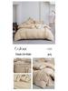 Luxury Five-Star Hotel White Linen Duvet Cover & Bedding Set