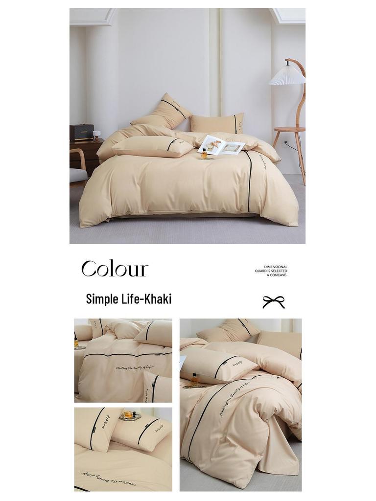 Luxury Five-Star Hotel White Linen Duvet Cover & Bedding Set