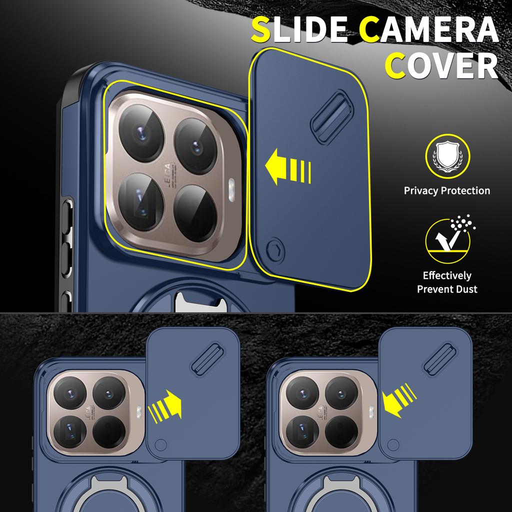 Portable Hard Case for Xiaomi 15T Pro 14T 5G Xiaomi15t Mi15t Accessories Kickstand Shockproof Cover