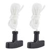 2pcs Lawnmower Recoil Pull Starter Handle 1.5m Cord Rope Mower Accessories