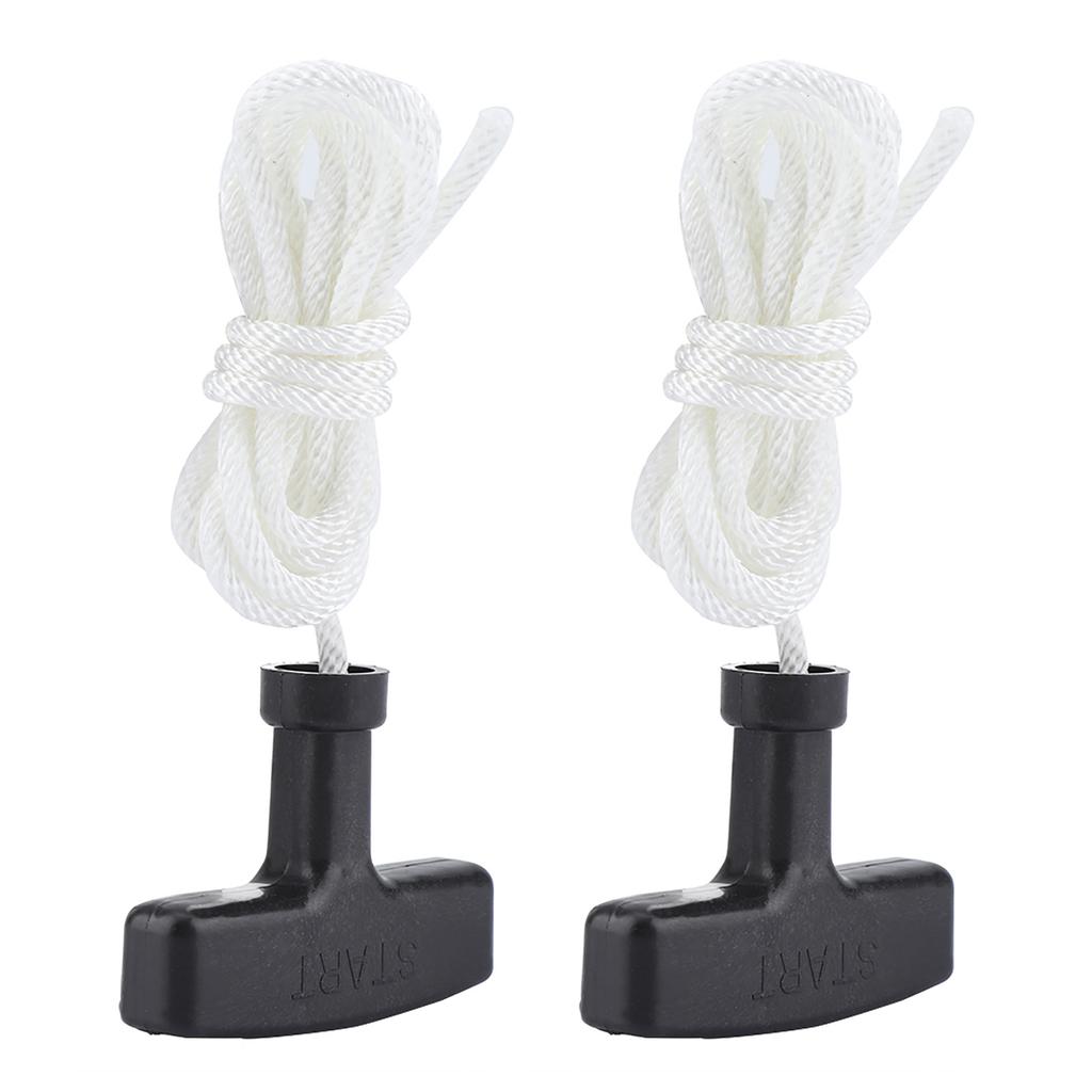 2pcs Lawnmower Recoil Pull Starter Handle 1.5m Cord Rope Mower Accessories