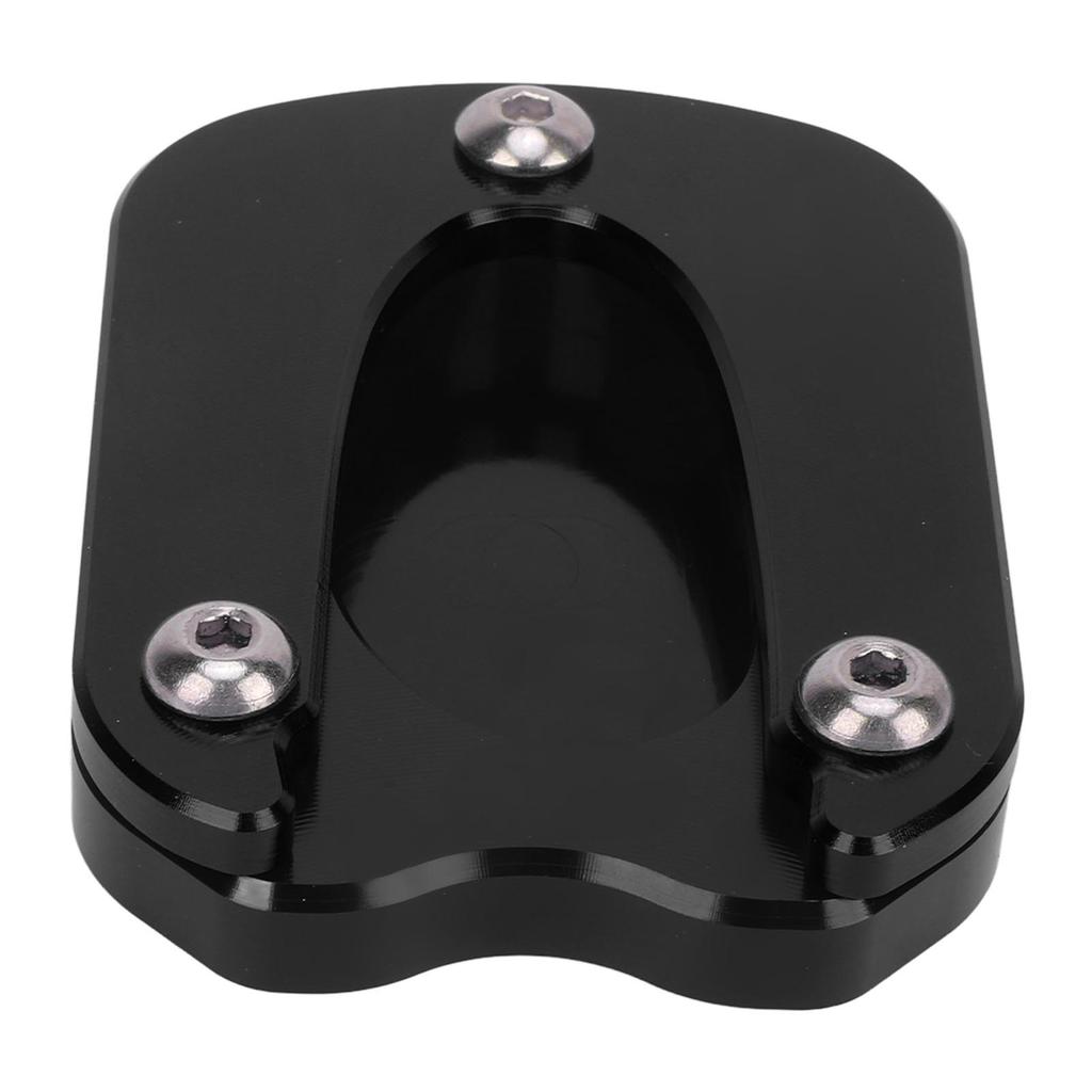 Motorcycle Kickstand Pad Aluminium Alloy Sidestand Foot Rest Replacement for Enfield Meteor 350 2021‑2023 Black