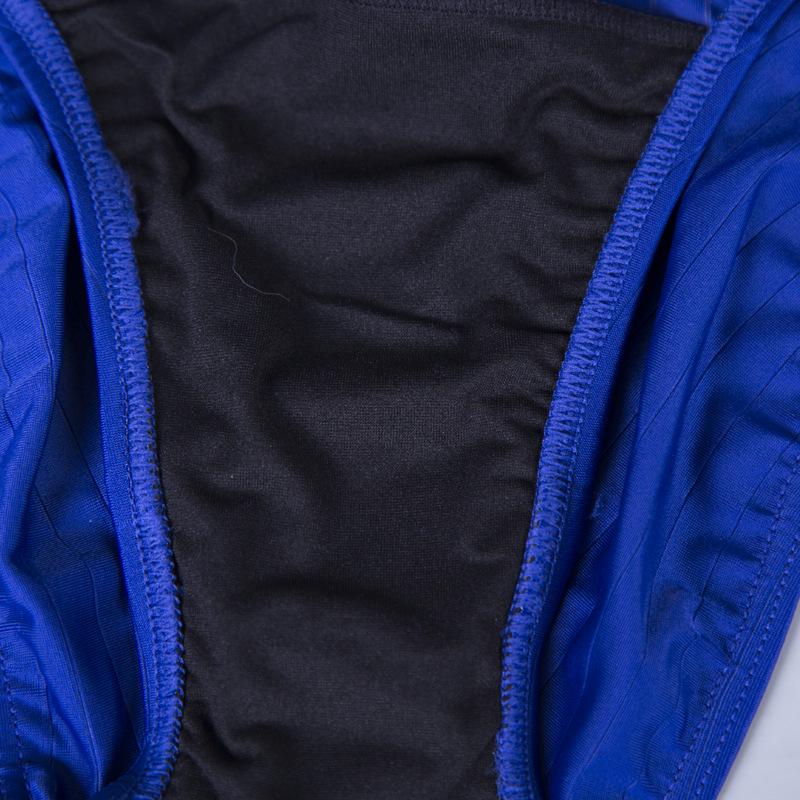 Maillot de bain triangle imperméable rayé style athlète Yingfa Y922