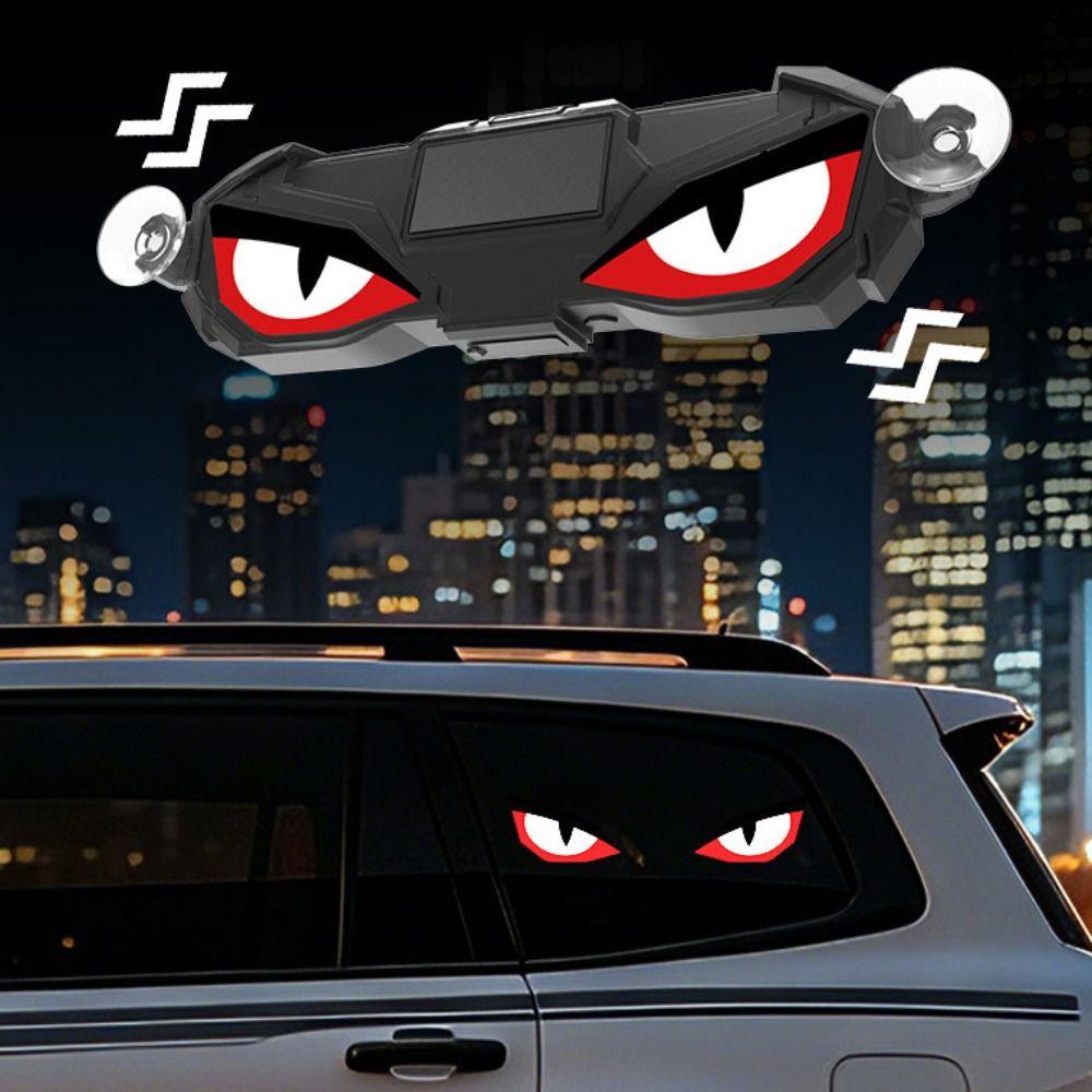 Creative Car Demon Eye Light Suction Cup Installation LED Atmosphere Light Car Triangle Window
