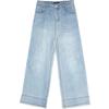 Jeans Larghi Corti con Bordo Grezzo Lavato da Donna Betu 2503T87