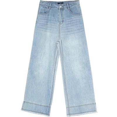 Jeans Larghi Corti con Bordo Grezzo Lavato da Donna Betu 2503T87