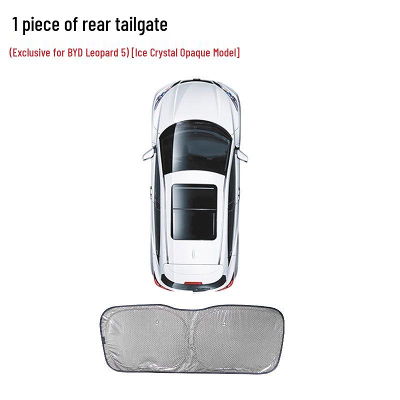 Opaque Ice Crystal Sunshade for BYD Leopard 5 - Heat Insulation & Privacy