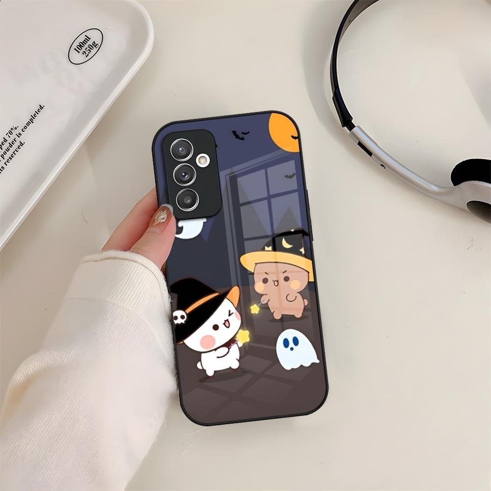 Bubu Dudu Phone Case Glass For Samsung S24 S23 S20 S25 S21 S22 Ultra Fe Plus A05 A06 A16 A26 A36 A56 Coque