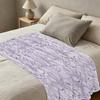 Floral Flannel Blanket: Non-Pilling, Soft & Skin-Friendly, All-Season, Ideal for Home Napping, Warm Home Decor, Great for Christmas & Halloween
