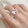Elegant Open Adjustable Bow Ring for Women: Fashionable, Creative, and Trendy Index Finger Accessory