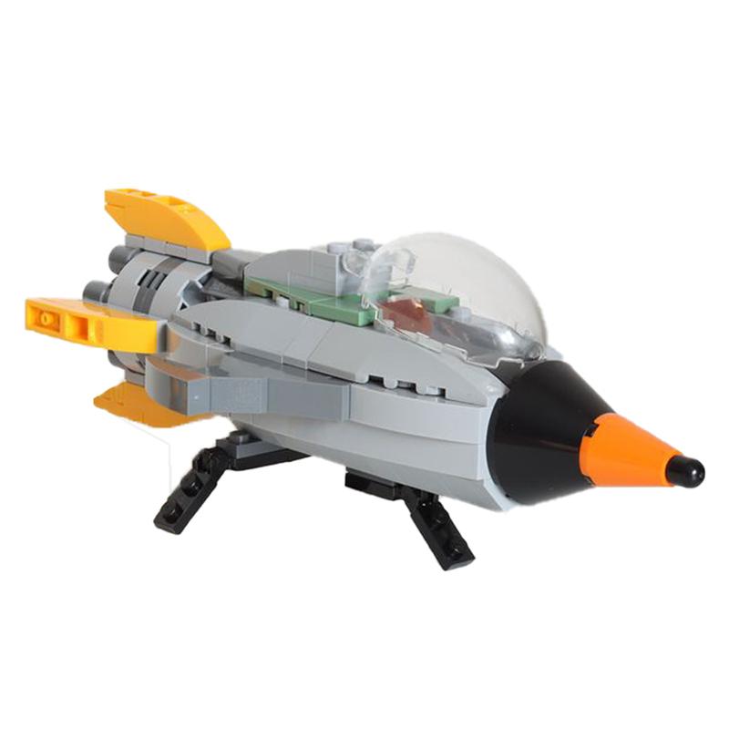 Gobricks MOC City Spaceship Building Blocks Retro Space Ship for Launch Vehicle Retro Spaceman CMF from For Children Gifts