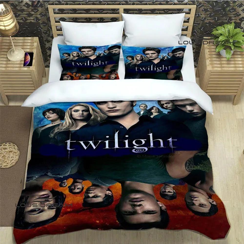 The Twilight Saga Printed Bedding Sets Exquisite Bed Supplies Set Duvet Cover Bed Comforter Set Bedding Set Luxury Birthday Gift