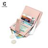 Women's Wallet Short Solid Color Wallet Card Bag Integrated Multi functional Zipper Zero Wallet