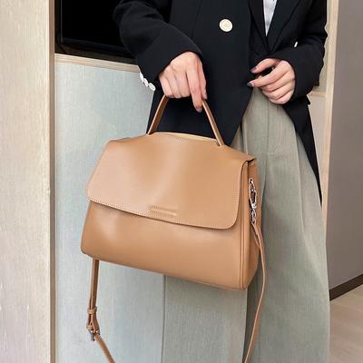 Echte Leder-Tote-Bag für Damen, große Kapazität, neuer Stil 2026, weiche Schulter-Handtasche, Pendler-Arbeits-Tasche mit Magnetverschluss