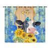 Curtains Animals Sunflowers Plants Cattle Dogs Horse Curtains Digital Printing Blackout Curtains No Punching