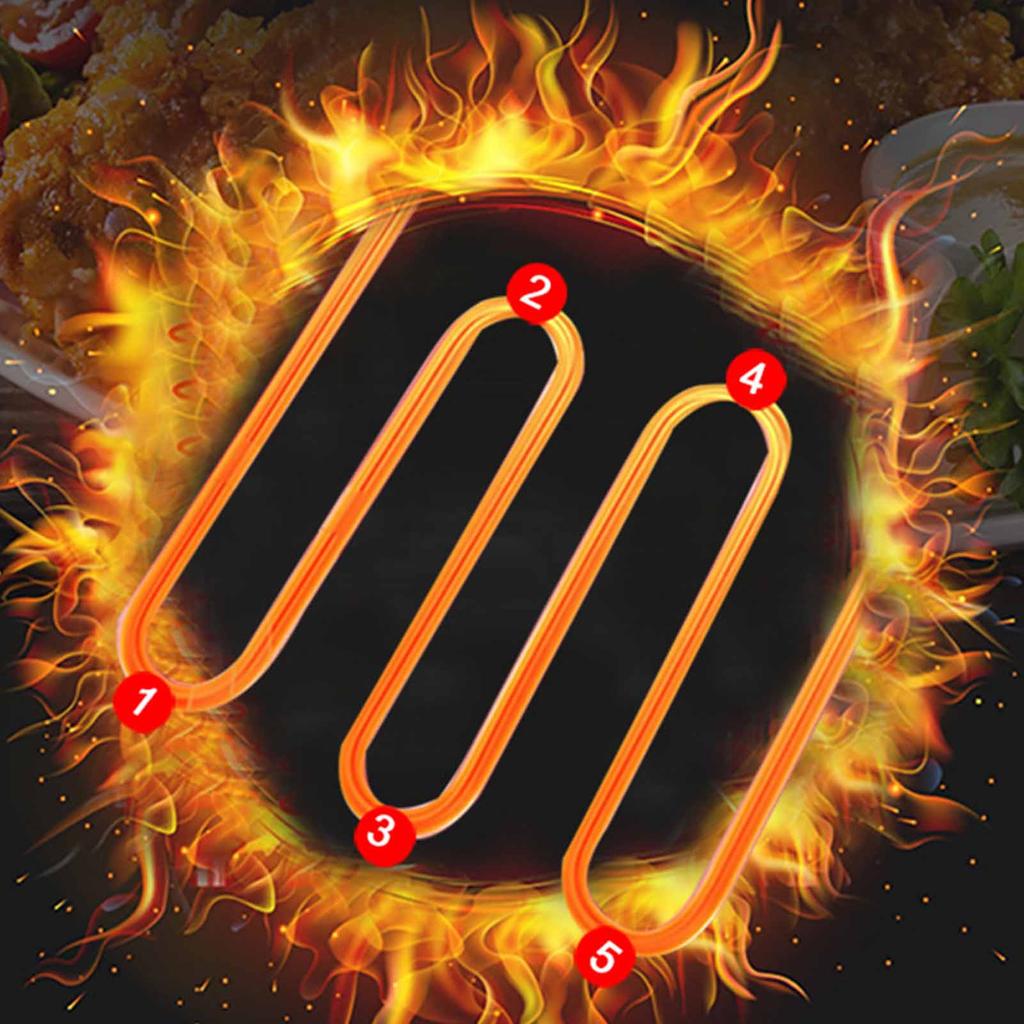 Electric Deep Fryer Stainless Steel French Fries Chips Fryer Machine for Commercial Use 2500W