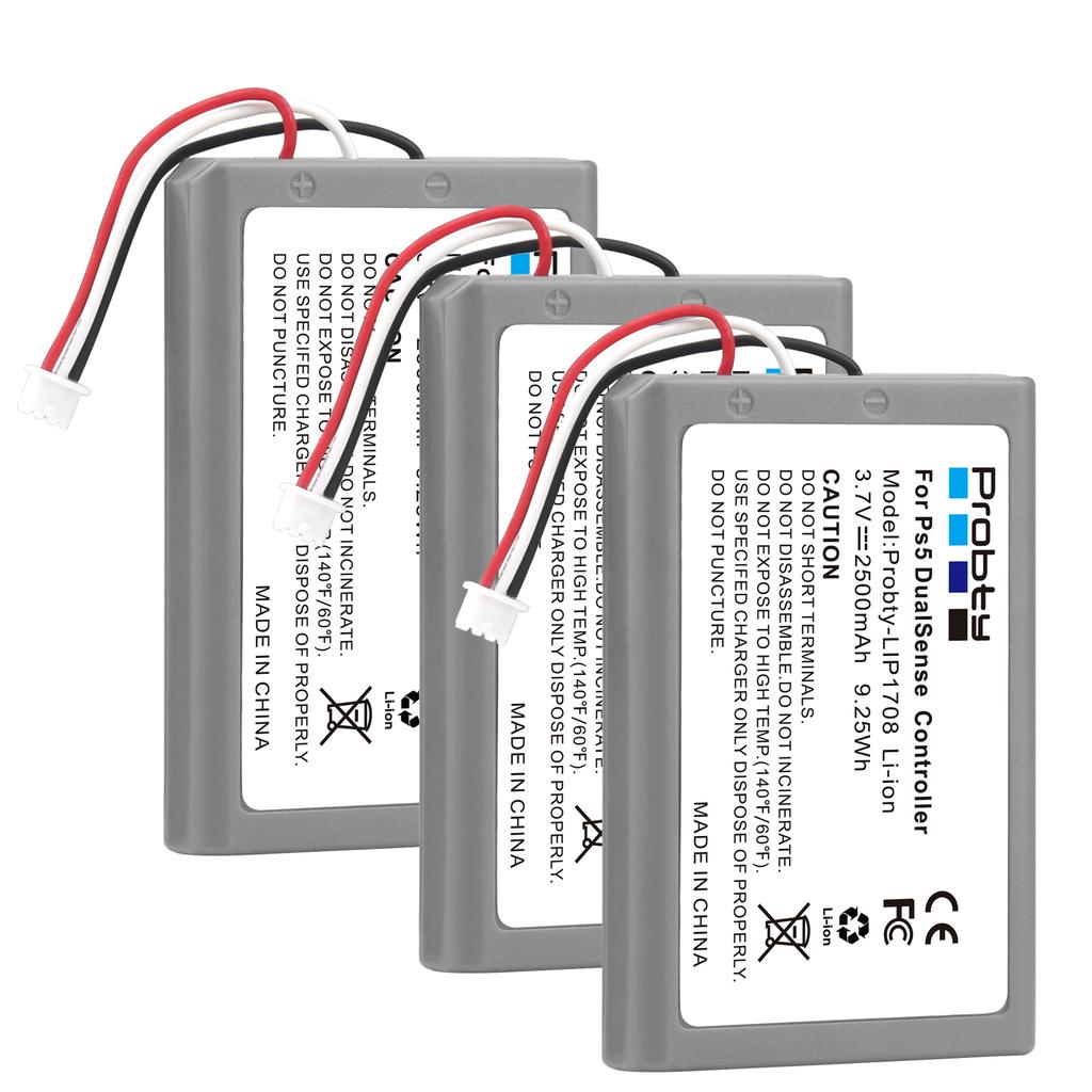 2500mAh LIP1708 Battery For Sony PS5 Controller,Rechargeable Battery For DualSense Game Controller