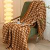 OEING Soft Houndstooth Double-Sided Fleece Blanket