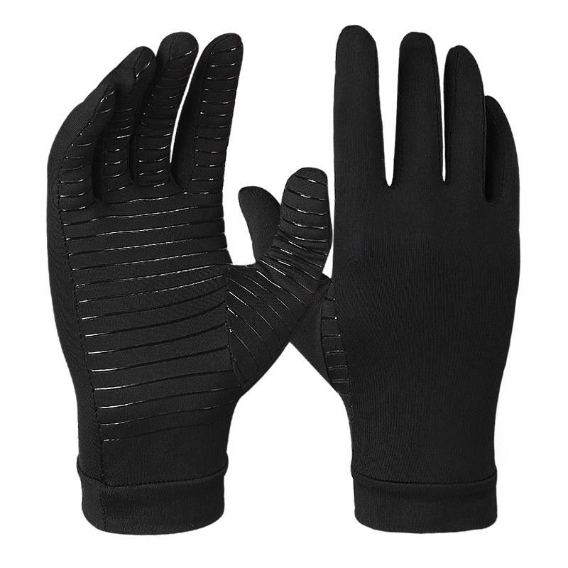 In Stock Copper Fiber Anti-Slip Full Finger Sports Gloves