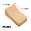100 Pieces Miniature Kraft Bags for Organizing  and Party Treats Small Coin Envelopes Jewelry Wrapping Pouches