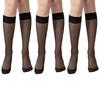 Women Knee Highs Stockings,Reinforced Toe,Sheer Nylon Socks Calf Stockings Antis Slip Cotton Soles Sheer Pantyhose