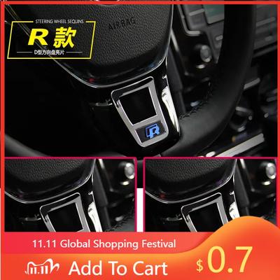 Für VW Neues Auto Styling Lenkrad Weiches Emaille-Emblem für Volkswagen golf 6 golf 7 POLO Tiguan PASSAT B7 TOURAN Scirocco Ac