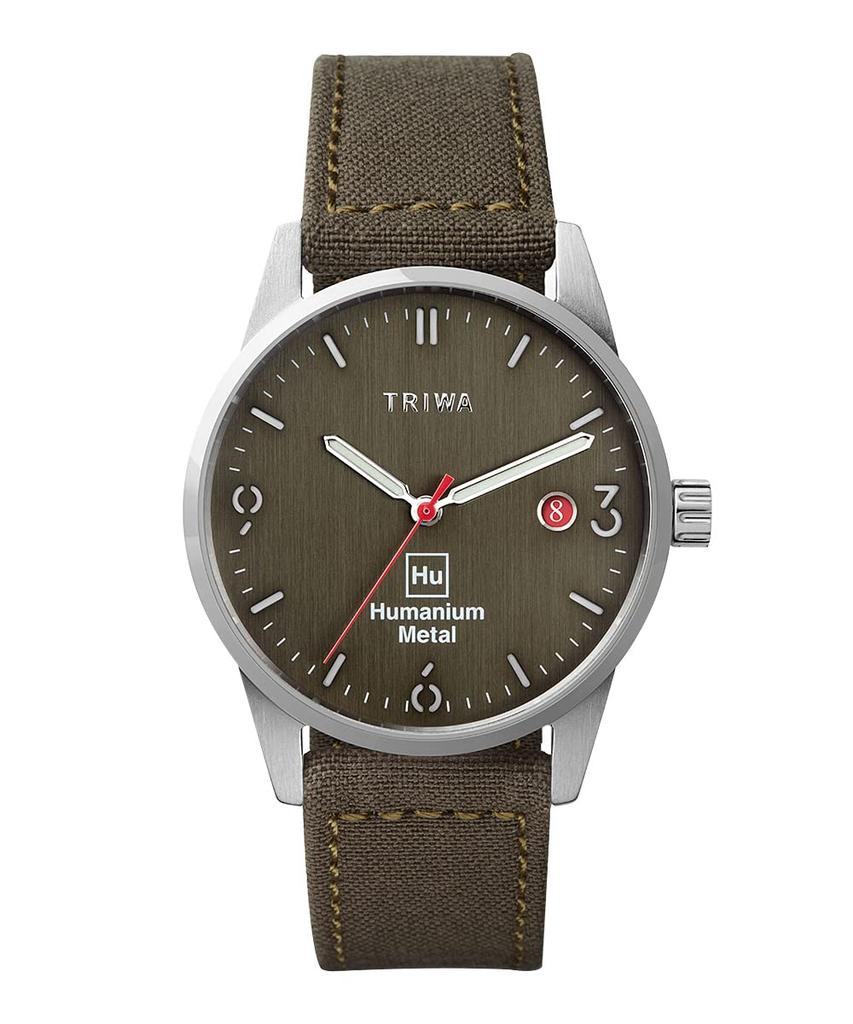 TRIWA TIME FOR PEACE HUMANIUM 39 HU39GR-CL080912 Men's Humanium Metal Green Watch [Official Import]