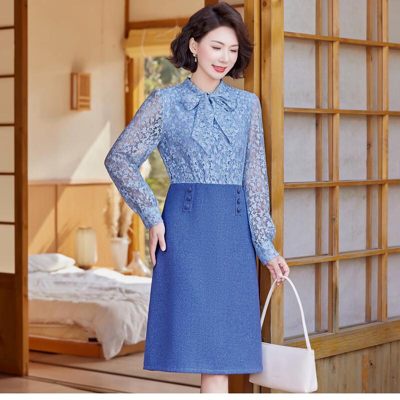 YUZHAOLIN Women's Floral Lace A-line Midi Dress