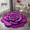 Anti-slip Floral Rug Soft Touch Design Anti-Slip 3D Flower Floor Mat Bottom Door Carpet