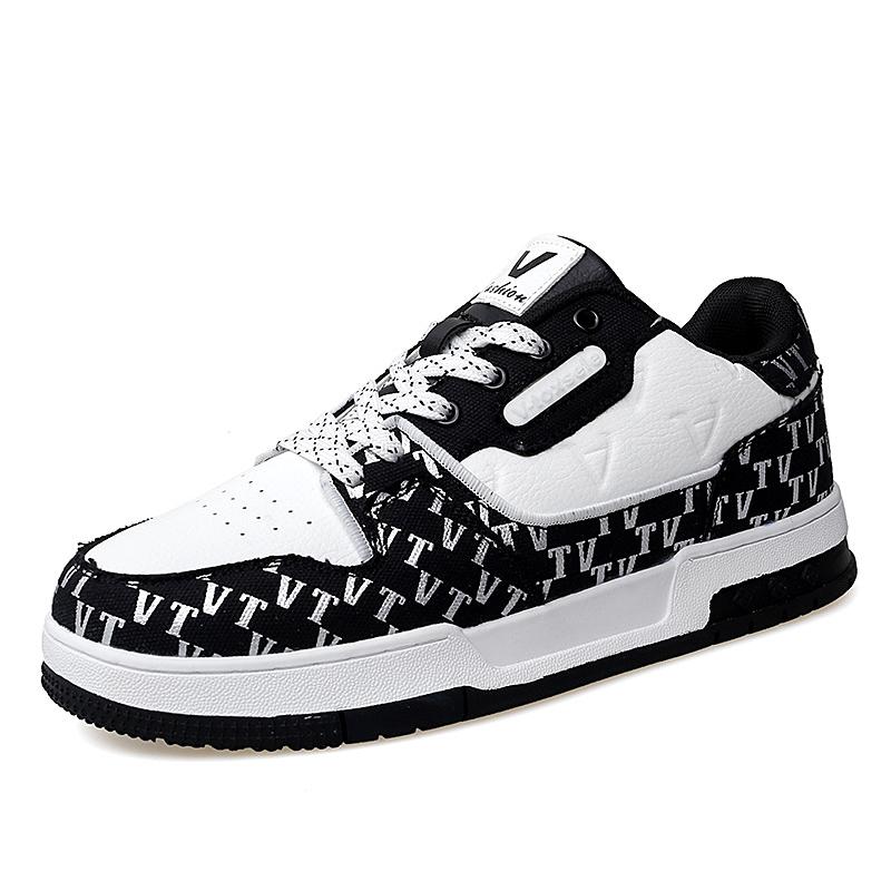 

2024 Новые Высококачественные Мужские и Женские Модные Спортивные Кроссовки Элегантная Шнуровка Дышащие Повседневные Вулканизированные Женские Спортивные Кроссовки 45 чёрный