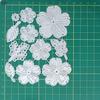 5990 Combo de Flores Troqueles de Metal Acero al Carbono para Bricolaje