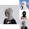 Knitted Winter Hat For Women With Neck Covering And Windproof Features For Outdoor Cycling