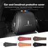 Leather Car Headrest Cover Anti Dirty Pillowcase Accessories For Lincoln Navigator Continental Corsair MKC Nautilus Voyager bsy5
