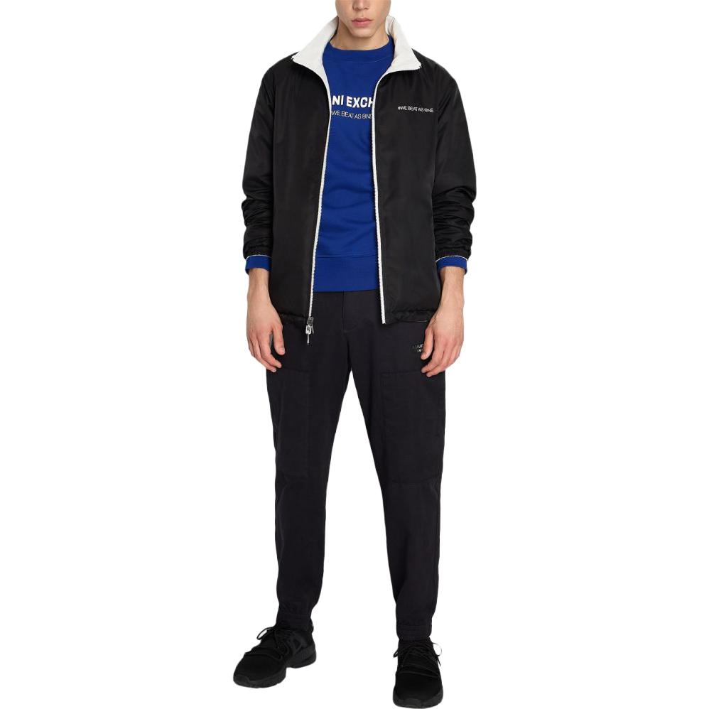 Armani Exchange logo-print jersey sweatshirt 6RZMHG-ZJDGZ-115AE