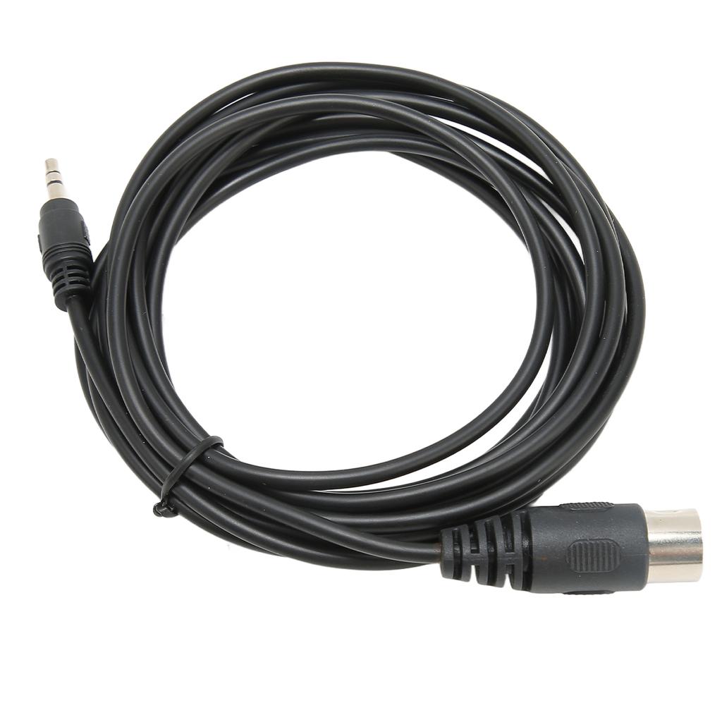 7 Pin Din Male to DC 3.5mm Male Cable Replacement Stereo MIDI DIN 7 Pin to 3.5mm Sound and Video Cable 9.8ft
