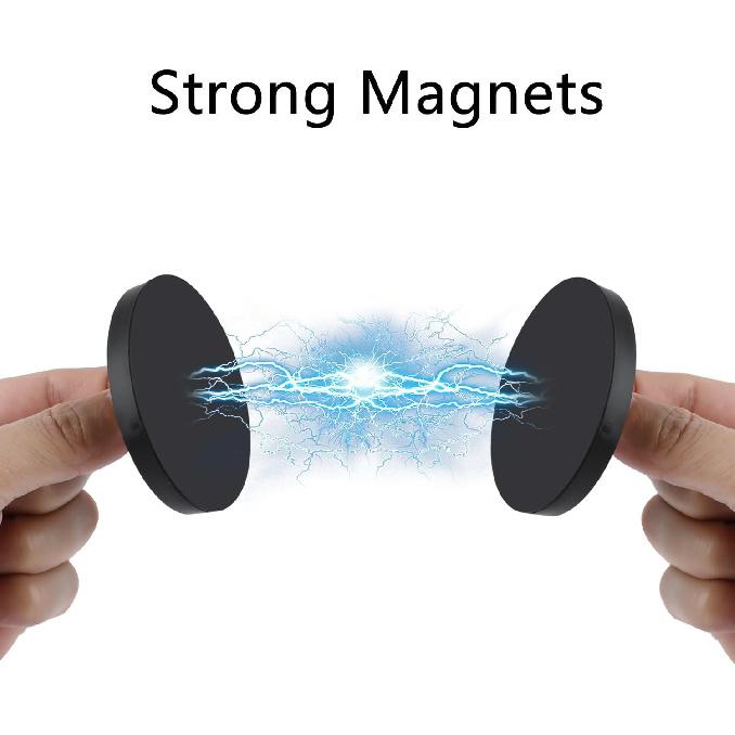 Magnetic Camera Mount Compatible with WYZE Cam Pan V3, Pan V4, WYZE Duo Cam Security Camera, 1/4" Thread Camera Magnetic Mount, Rubber Coated Base