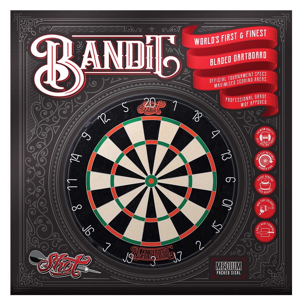 

Мишень для дартса Shot Bandit Bristle