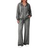Women's Fashionable Casual Sweatshirt Jacket Set for Fall Winter Comfortable Everyday Wear
