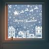 6 Pcs Christmas Window Stickers Wall Sticker Kids Room Wall Decals Merry Christmas Decorations For Home New Year Stickers