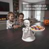 Matte White Skeleton Candy Bowl Bone Shape Halloween Key Holder Skull Tray Decor  Gothic Lovers