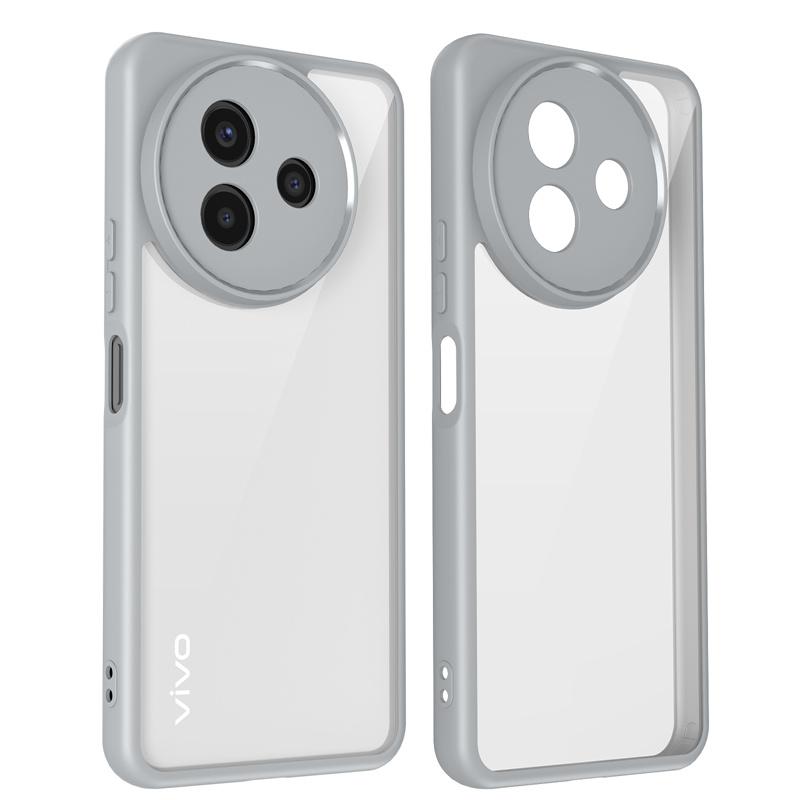 Vivo Y39 5G V2436 Case Plating Silicon Bumper Shockproof Clear Back Cover Hard Matte Phone Case for Vivo Y39 VivoY36 2025 V2436