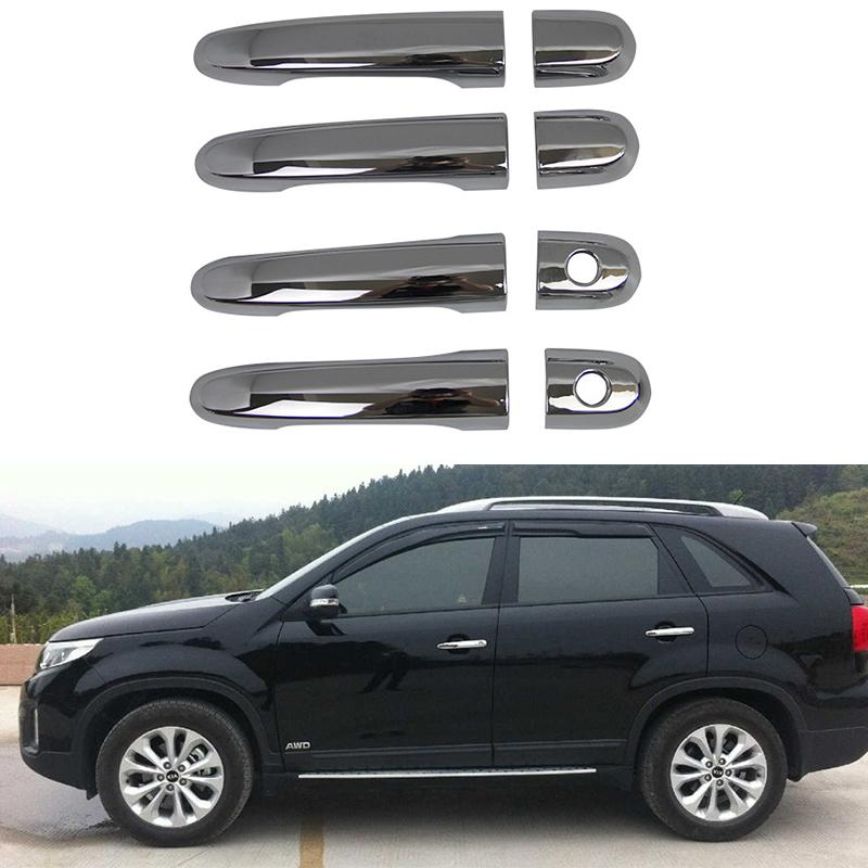 

Для Kia Sorento 2009 2010 2011 2012 2013 2014 ABS хромированная дверная ручка Защитный чехол стайлинг автомобиля