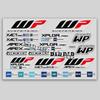 For  Fork Motorcycle UV Stickers Motocross Fairing Stereoscopic Helme Suspension Shocker Damper Waterproof Decals