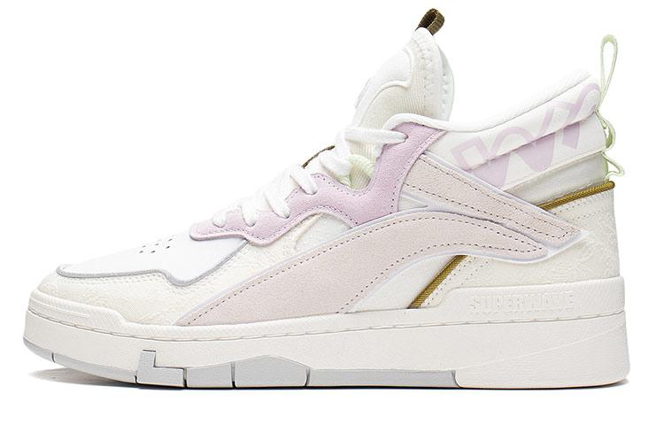Кроссовки Li Ning Wave Mid top для скейтбординга Женские Кремовые AGCS106-3 37