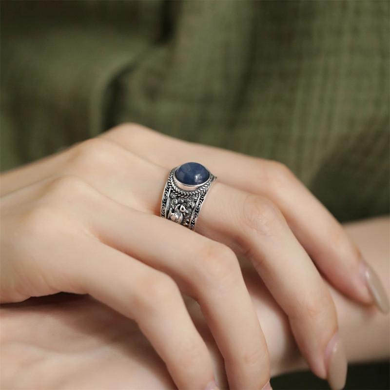 Design Elegant Geometric Vintage Inspired Adjustable Copper Ring For Fashion Women