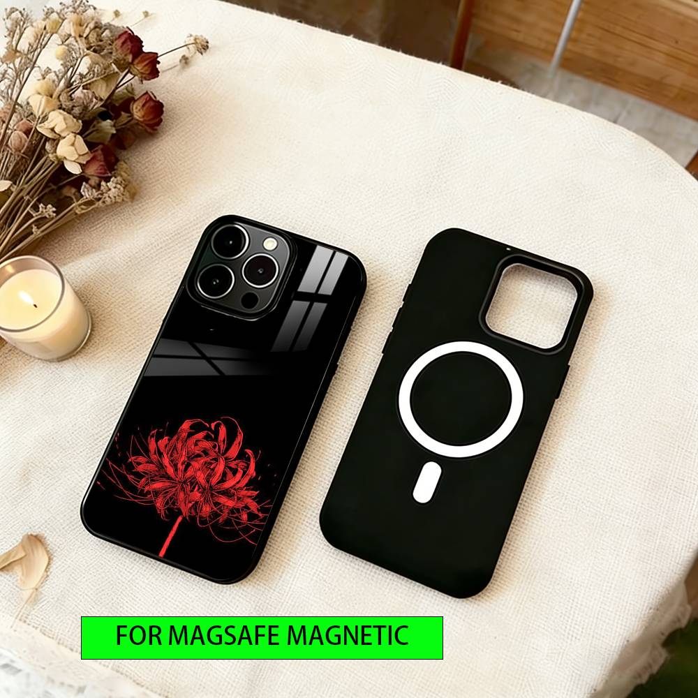 Flower of Hell Phone Case For iPhone17,16,15,14,13,12,11 Plus,Pro Magnetic with Magsafe Wireless Charging
